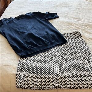 Banana Republic, women’s skirt & sweater